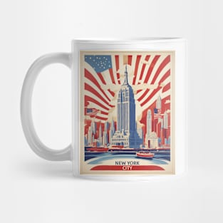 New York United States of America Tourism Vintage Poster Mug